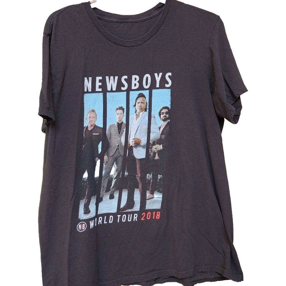 Newsboys United World Tour 2019 Christian Rock Black T-Shirt XL